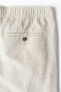Фото #5 товара Regular Fit Linen-blend Shorts