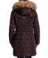 Фото #2 товара Women's Petite Faux-Fur-Trim Hooded Puffer Coat, Created for Macy's