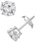 Фото #8 товара Certified Lab Grown Diamond Stud Earrings (3 ct. t.w.) in 14k Gold