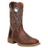 Фото #2 товара Justin Boots Liberty Water Buffalo Embroidery 11 Inch Wide Square Toe Cowboy Wo