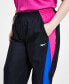 Plus Size Pull-On Logo Woven Track Pants