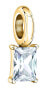 Фото #1 товара Gold Plated Pendant with Clear Zircon Drops SCZ1293