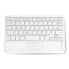 Фото #1 товара Bluetooth 3.0 Wireless Keyboard with Touchpad - White - 7 inches