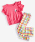 ფოტო #3 პროდუქტის Toddler Girls Plaid Flare Pants, Created for Macy's