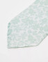 ASOS DESIGN floral tie in mint green