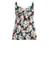 Фото #1 товара Plus Size Twist Print Swim Dress