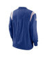 ფოტო #2 პროდუქტის Men's Royal New York Giants Sideline Athletic Stack V-neck Pullover Windshirt Jacket