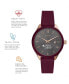 Connected Women's Hybrid Smartwatch Fitness Tracker: Rose Gold Case with Merlot Leather Strap 38mm