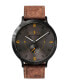 ფოტო #1 პროდუქტის Men's Lilienthal 1 1 Fire Light Brown Cork Leather Watch 42mm