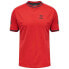 HUMMEL Action Poly short sleeve T-shirt Flame Scarlet / Ebony, S - фото #2