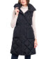 Фото #1 товара Women's Long Quilted Anorak Puffer Vest