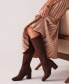 Фото #9 товара Women's Teodoro Square Toe Knee High Boots