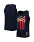 Фото #4 товара Men's Navy San Francisco Giants Cooperstown Collection Stars and Stripes Tank Top