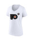 Women's White Philadelphia Flyers 2024 NHL Stadium Series Logo V-Neck T-shirt