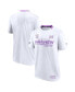 Men's White, Purple Seattle Kraken 2021 Hockey Fights Cancer Performance T-shirt White, Purple, Large - фото #1