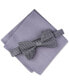 Фото #1 товара Men's Roy Geo Pre-Tied Bow Tie, Created for Macy's