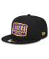 Фото #3 товара Men's Black Los Angeles Lakers 2024 NBA All-Star Game Rally Drive Finish Line Patch 9FIFTY Snapback Hat