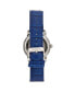 Фото #3 товара Часы Heritor Automatic Protege Leather Strap - Silver/Blue