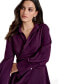 ფოტო #5 პროდუქტის Women's Faux-Wrap Collared Mini Dress