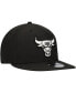Фото #2 товара Men's Black Chicago Bulls Chainstitch 9fifty Snapback Hat