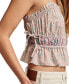 Women's Sugar Magnolia Cotton Tank Top Pearled Ivory Multi, XS - фото #4