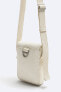 Vertical canvas crossbody bag