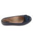 Фото #8 товара Trotters Anna T2256-400 Womens Blue Wide Leather Slip On Loafer Flats Shoes 6