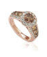 ფოტო #1 პროდუქტის Suzy Levian Bridal Sterling Silver Cubic Zirconia Engagement Ring