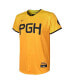 Фото #2 товара Preschool Boys and Girls Gold Pittsburgh Pirates 2023 City Connect Replica jersey