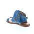 Фото #6 товара Miz Mooz Forge 279051 Womens Blue Leather Hook & Loop Strap Sandals Shoes 6