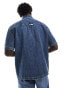 Фото #4 товара Tommy Jeans unisex denim overshirt in indigo wash