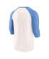 Men's White, Light Blue St. Louis Cardinals Backdoor Slider Raglan 3/4-Sleeve T-shirt