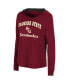 Фото #2 товара Women's Garnet Florida State Seminoles Catalina Hoodie Long Sleeve T-Shirt