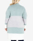 Plus Size Keelyn Colorblock Cardigan Sweater