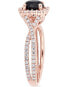 Фото #8 товара Diamond Halo Engagement Ring (1-1/2 ct. t.w.) in 14K Yellow, White or Rose Gold