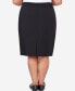 ფოტო #6 პროდუქტის Plus Size Classic Stretch Waist Skirt