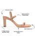 ფოტო #6 პროდუქტის Women's Lenonn Block Heel Dress Sandals