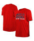 Men's Red Los Angeles Angels Batting Practice T-shirt