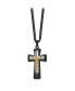 Brass Crucifix Curb Chain Pendent Necklace