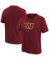 Big Boys Burgundy Washington Commanders Logo T-shirt