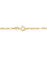 Фото #2 товара Italian Gold children's Paperclip Link 13" Chain Necklace in 14k Gold