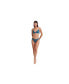 Фото #3 товара Women's Textured Triangle bikini bra swim top