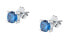Silver earrings with blue zircons Silver LPS01AWV15