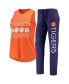 Women's Purple, Orange Clemson Tigers Tank Top and Pants Sleep Set