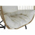 Hanging garden armchair DKD Home Decor 94 x 100 x 196 cm 79 x 60 x 100 cm Black Brown synthetic rattan Steel White Light brown
