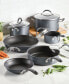 A1 Series with ScratchDefense Technology Aluminum 10 Piece Nonstick Induction Pots and Pans Cookware Set