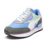 Puma Future Rider Play On Lace Up Womens Blue, Green, Grey Sneakers Casual Shoe