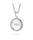 Фото #3 товара Bling Jewelry religious Dainty Engraved Round Circle Holy Cross Locket Photo Locket For Women Teens Holds Photos Pictures .925 Silver Necklace Pendant