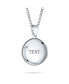 ფოტო #3 პროდუქტის Religious Dainty Engraved Round Circle Holy Cross Locket Photo Locket For Women Teens Holds Photos Pictures .925 Silver Necklace Pendant