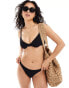 Pull&Bear underwired bikini top in black